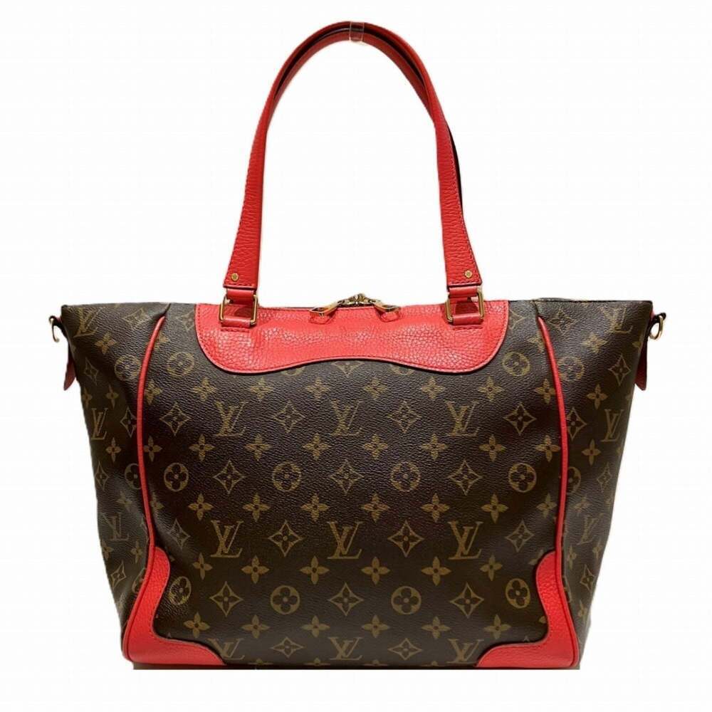 LOUIS VUITTON Brown Monogram Canvas Tote Bag